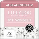 LILLYDOO hautfreundliche Baby Windeln - Größe 1 (2-5 kg), Halbmonatsbox (72 Stück), Sicherer Auslaufschutz, Weich, Ohne Parfüme & Lotionen für empfindliche Haut, Dermatologisch getestet