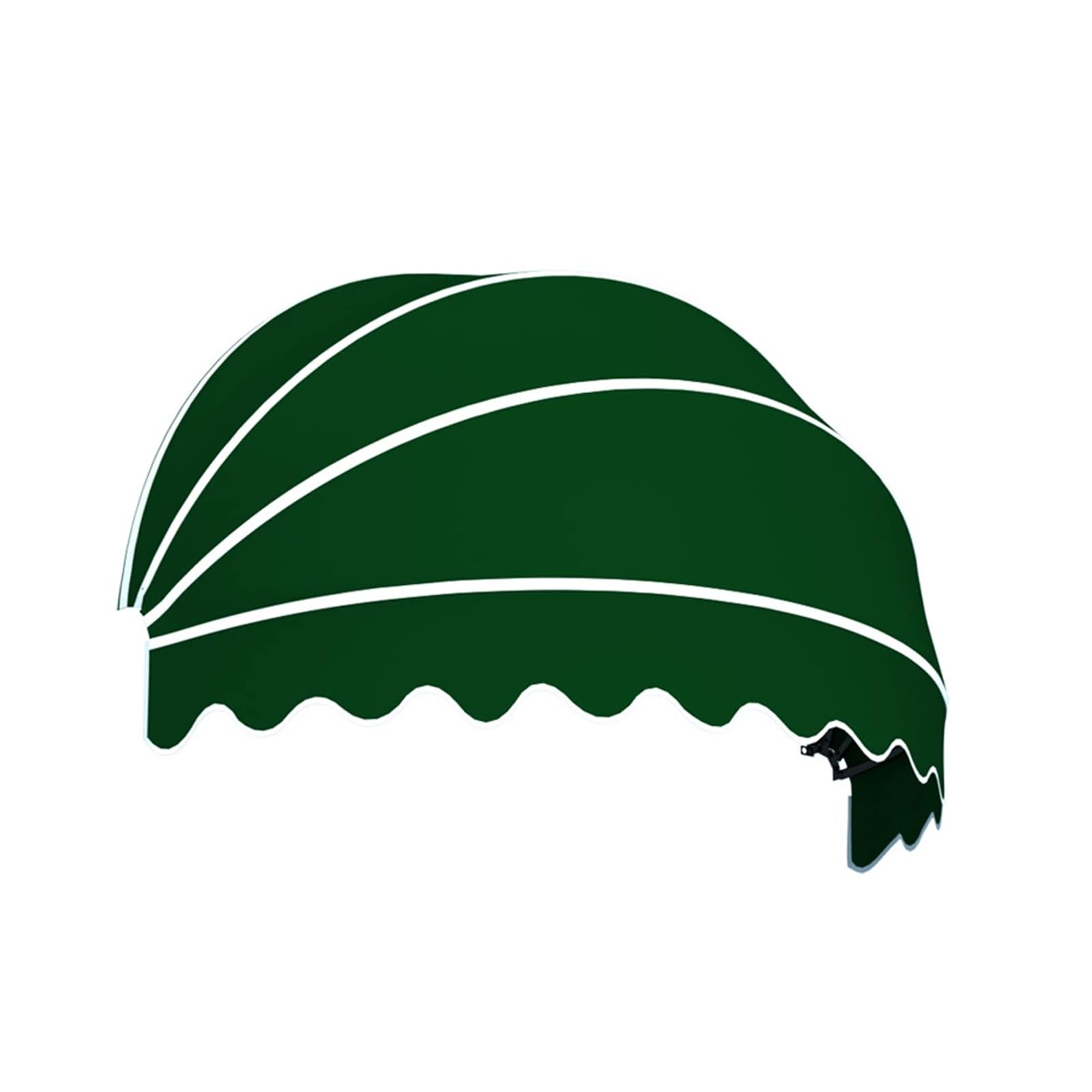 Tenda a Ventaglio da Balcone Pieghevole,Tenda Cappottina da Sole,Tettoia per Porta a Cupola Completamente Assemblata,Vela Ombreggiante da Esterno,Riduce Luce e Calore (Diameter:90cm/35in,Green)