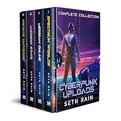 Cyberpunk Uploads Audiolibro Por Seth Rain arte de portada