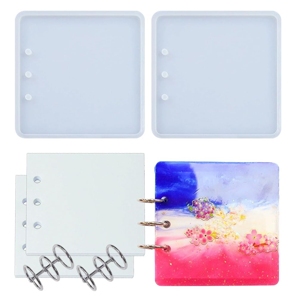 Kit de moule en résine pour carnet de notes de 10,2 cm et son papier