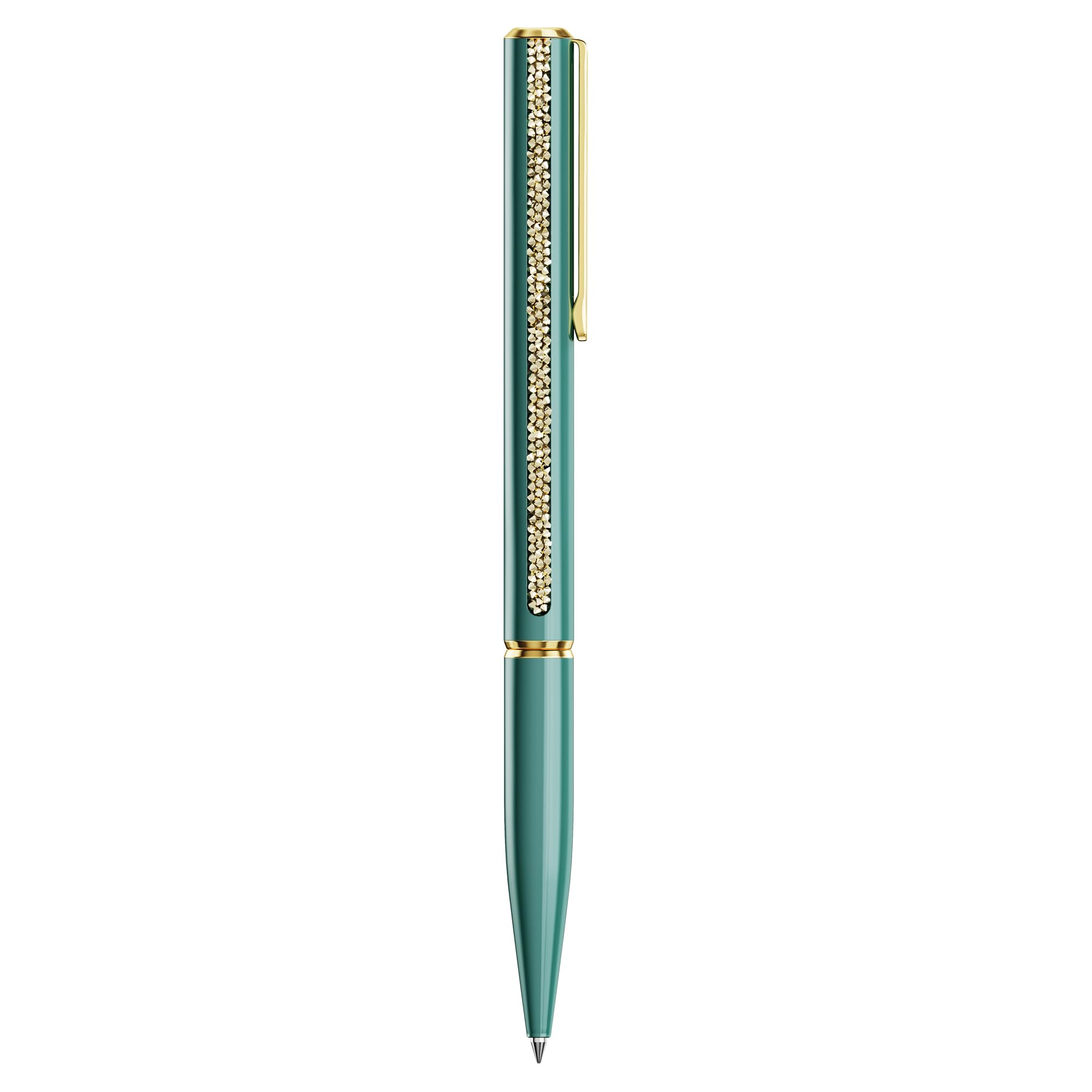 Swarovski Crystal Shimmer Glide ballpoint pen Green Green lacquered Gold-tone finish — view 2