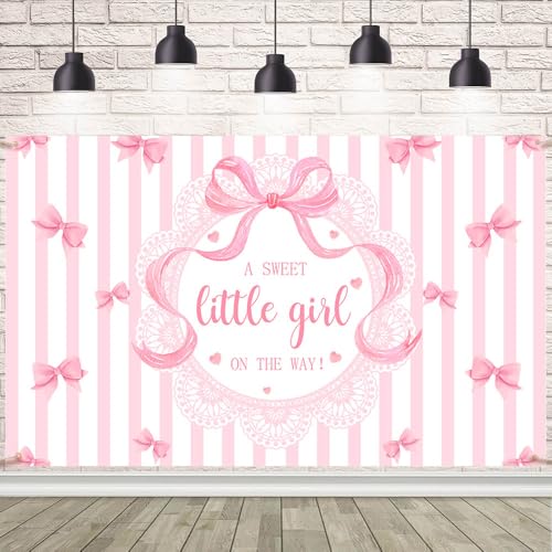 A Sweet Little Girl is on The Way fond de scène rose tendre