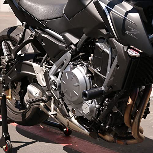 Shogun Kawasaki Ninja 650 Z650 Z 650 Krt Ex650 Ex 2017 2018 2019 2020 2021 2022 2023 Black No Cut Frame Sliders Fits Abs & Non Abs Models - 750-4519 - Made In The Usa #TOP4