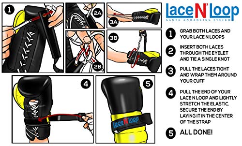 Image of Lace N Loop Straps (Pair) - Lace-Up Boxing Glove Converter