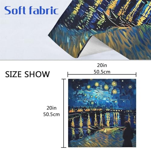 Set de 6 Servilletas de Tela Van Gogh Cielo Estrellado miniatura 7