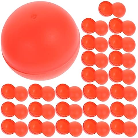Holibanna 25pcs Plastic Lottery Balls Number Raffle Balls Table Activity Balls Ping Pong Balls for Game Party Decoration (40mm Red) Cover