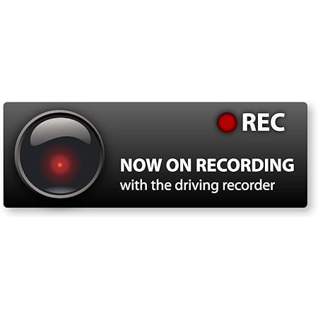 Amazon New ドライブレコーダー搭載ステッカー 再帰反射 耐水 あおり運転 録画中 監視 作動中 ドライブ ステッカー デカール 車 バイク