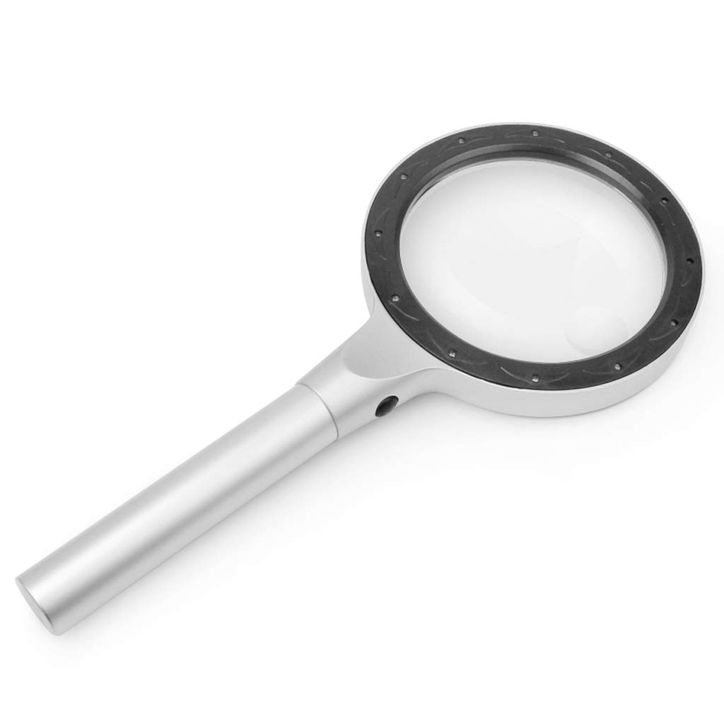MRKU Lente d'Ingrandimento, 12 LED ad Alto ingrandimento 10X20X HD per la Lettura con Lente d'Ingrandimento Luminosa
