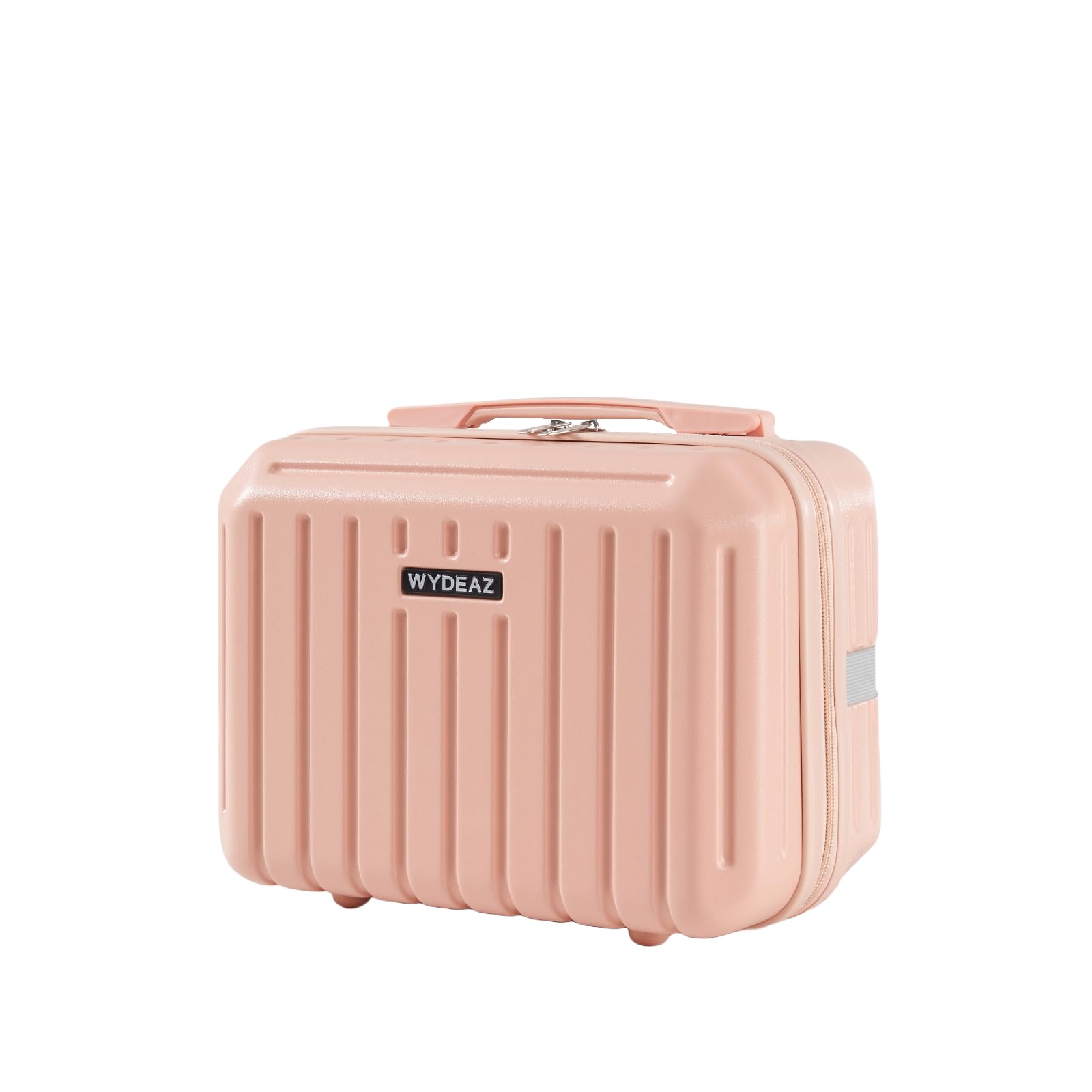 WYDEAZ Maleta de Cabina 55x38x23 cm + Neceser, Set Rígido ABS+PC Ligero con 4 Ruedas 360°, Apertura Frontal, Puerto USB, Cierre de Combinación, Equipaje de Mano (Rosa, Neceser)