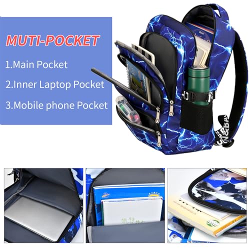Image of Ladyzone Camo School Backpack Lunch Box Set Lightweight Schoolbag Travel Camp Outdoor Daypack