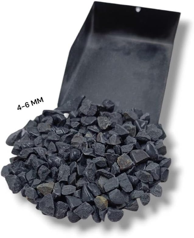 Natural Crushed Black Jade Coarse Gemstone – Healing Crystal Chips for Woodworking, Resin Art & Jewelry Making | Raw Precious Black Jade Inlay Stones (All Sizes)