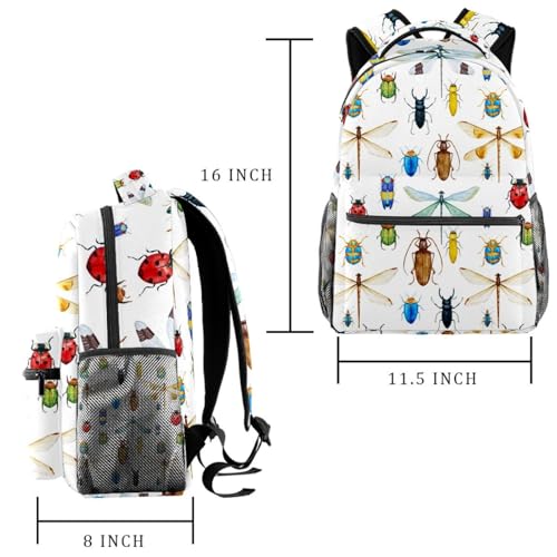 Sac multicolore libellules coccinelles pour filles et garçons - 2