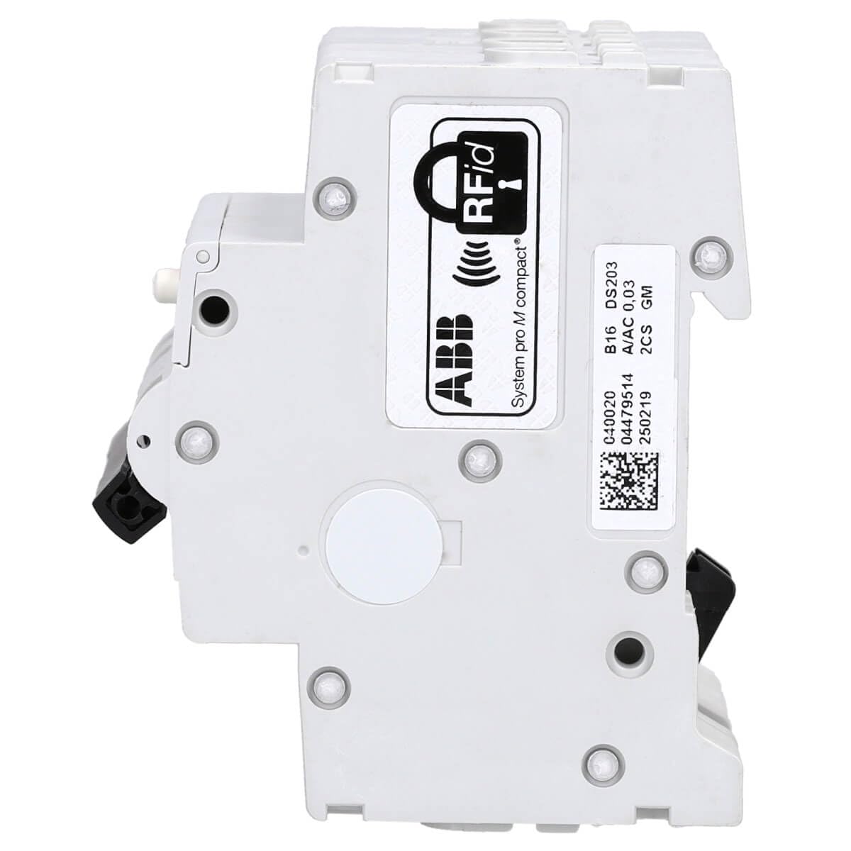 ABB DS203NCA-B16/0,03 FI/LS-Schalter RCBO - 3P+N, Typ A, B 16A, 30mA | Kombinierter Fehlerstromschutz und Leitungsschutzschalter - 6kA Schaltvermögen - 4TE Baubreite 2CSR256140R1165