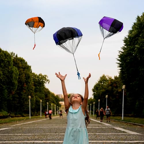 image for nutty toys Parachute Toys for Kids - Tangle Free Outdoor Flying Parach