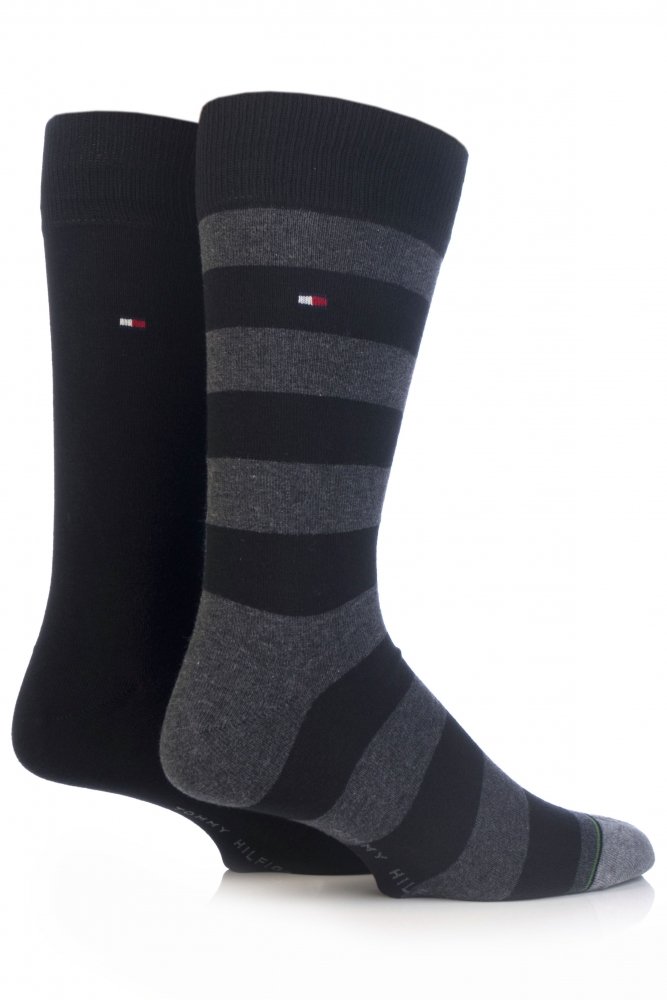 Tommy Hilfiger Mens Classic CLSSC SOCK, Black, 9-11 UK