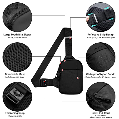 Long Keeper Mini Sling Bag - Men Women Small Waterproof Crossbody Bag Casual Phone Chest Bag for Travelling Hiking4