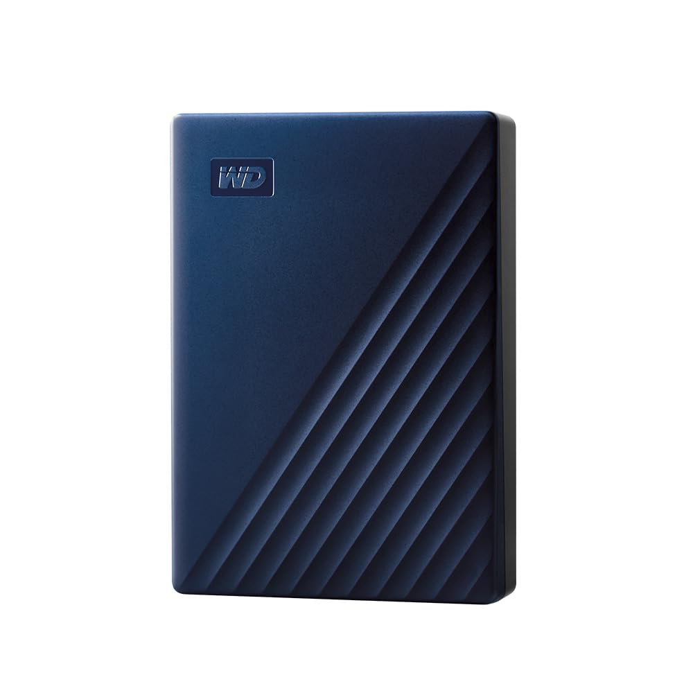WD 6TB My Passport for Mac, Disco Duro Externo Portátil, USB 3.2 Gen 1/USB 3.0, Copia de seguridad y protección con contraseña, Formateado para MacOS, Azul