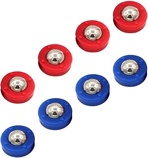 Air Hockey Table Shuffleboard and Curling Mini Rollers Replacement 8pcs Mini Shuffleboard Replacement Pucks Tabletop Football Game Sliding Bead Shuffleboard Curling Accessories Hockey