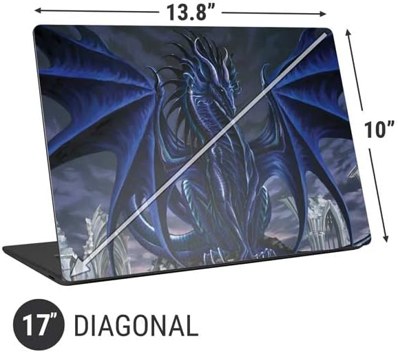 Skinit Laptop Decal Skin compatible with Universal Laptop 17in (13.8 x 10in) - Tate and Co. Ruth Thompson Dark Dragon Design