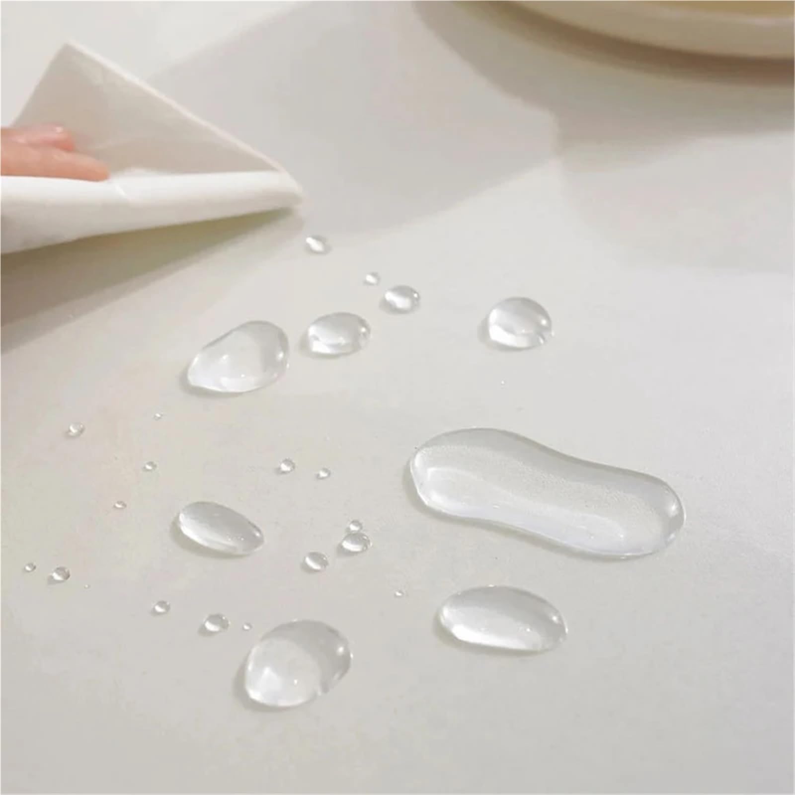 Manteles Individuales Transparentes Mantel Transparente de PVC, Protector de Mesa, tapete Rectangular Impermeable de Tela de Vidrio Suave(80X140cm)