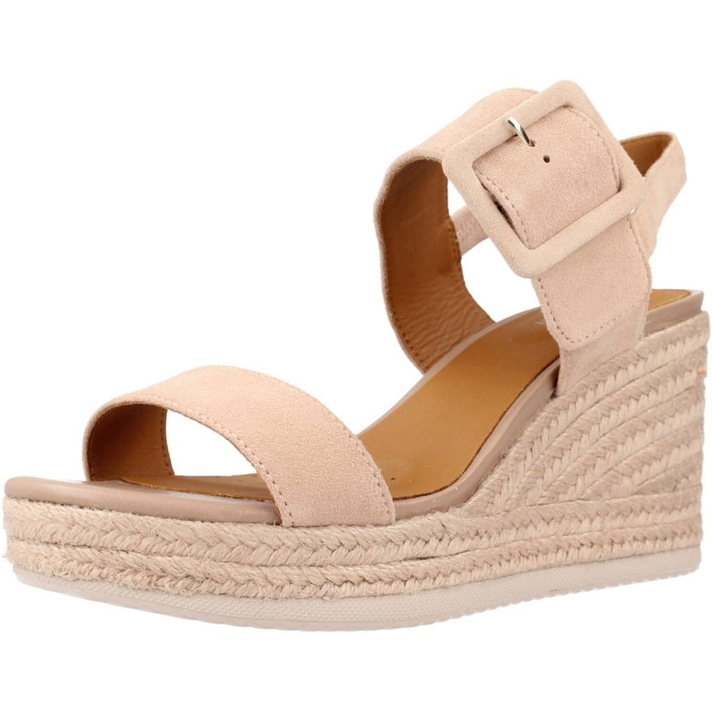 Geox D Ponza, Alpargatas con cuña Mujer