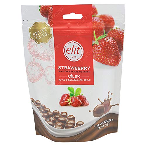 ELIT Milk Chocolate Covered Strawberry Dragee - 1 Pack