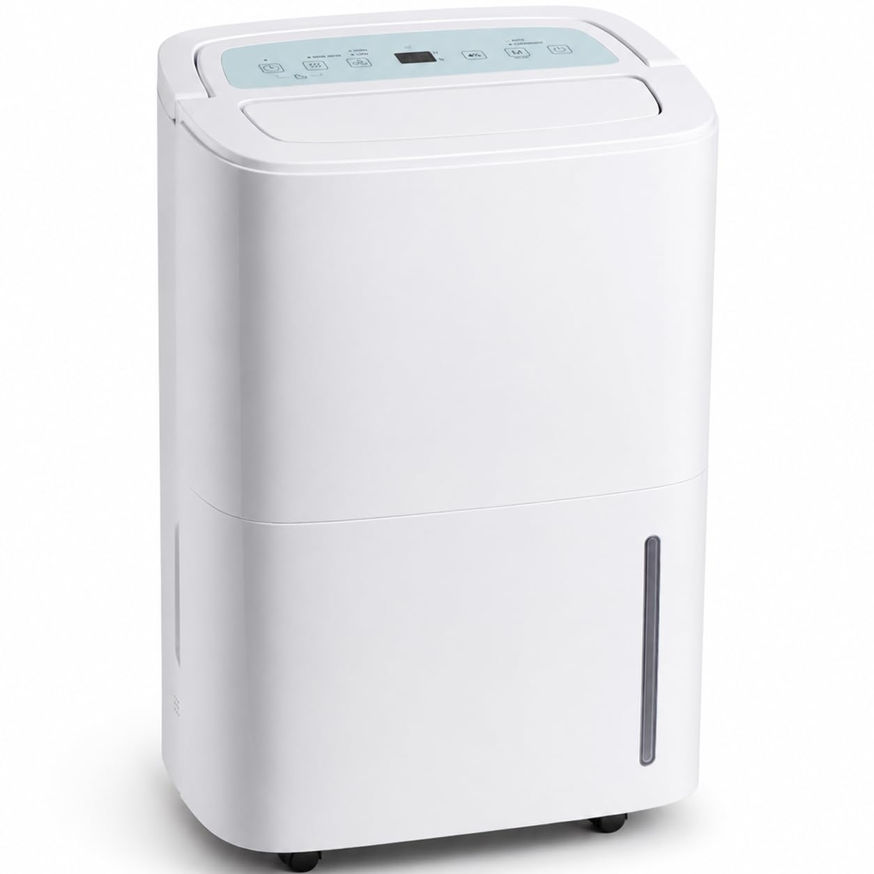 Megonia Deumidificatore Casa 70 L/24 h e 350 m³/h per Lavanderia/Bagno | Deumidificatore Portatile Professionale fino a 150 m² / Serbatoio da 5 L / Timer 24 Ore | Camera / Ufficio / Cantina / Garage