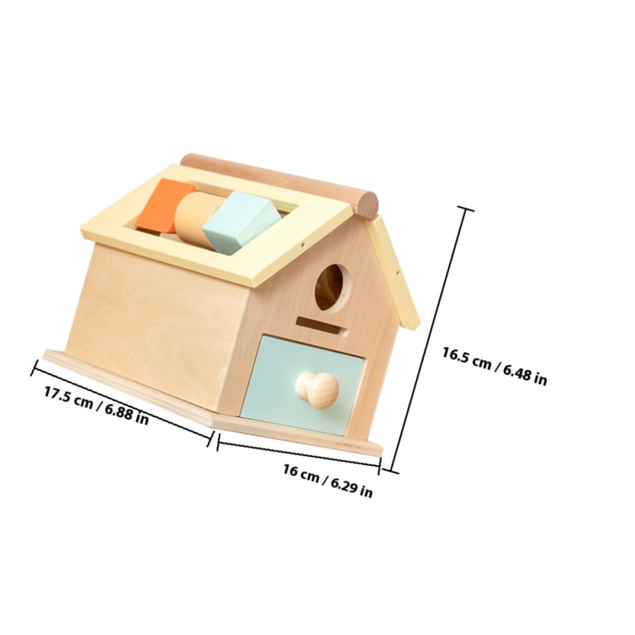 Juguete Montessori de Madera para Bebés 1-3 Años Caja de Monedas, Entrenamiento de Coordinación Mano-Ojo y Concentración en Educación Temprana