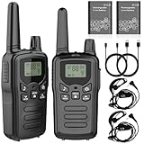 トランシーバー 無線機 免許不要 特定小電力 充電式 簡単操作 災害·地震 緊急対応 1200mAH 充電式バッテリー・USB充電ケーブル・ベルトクリップ付属 2台セット