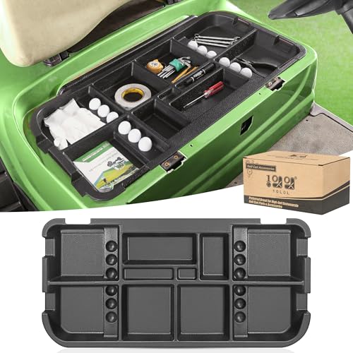 10L0L Golf Cart Under Seat Storage Tray Fits For Ezgo Txt (1996-Up) Electric Golf Cart Original Trojan Battery Underseat Organizer Container Holder Plate