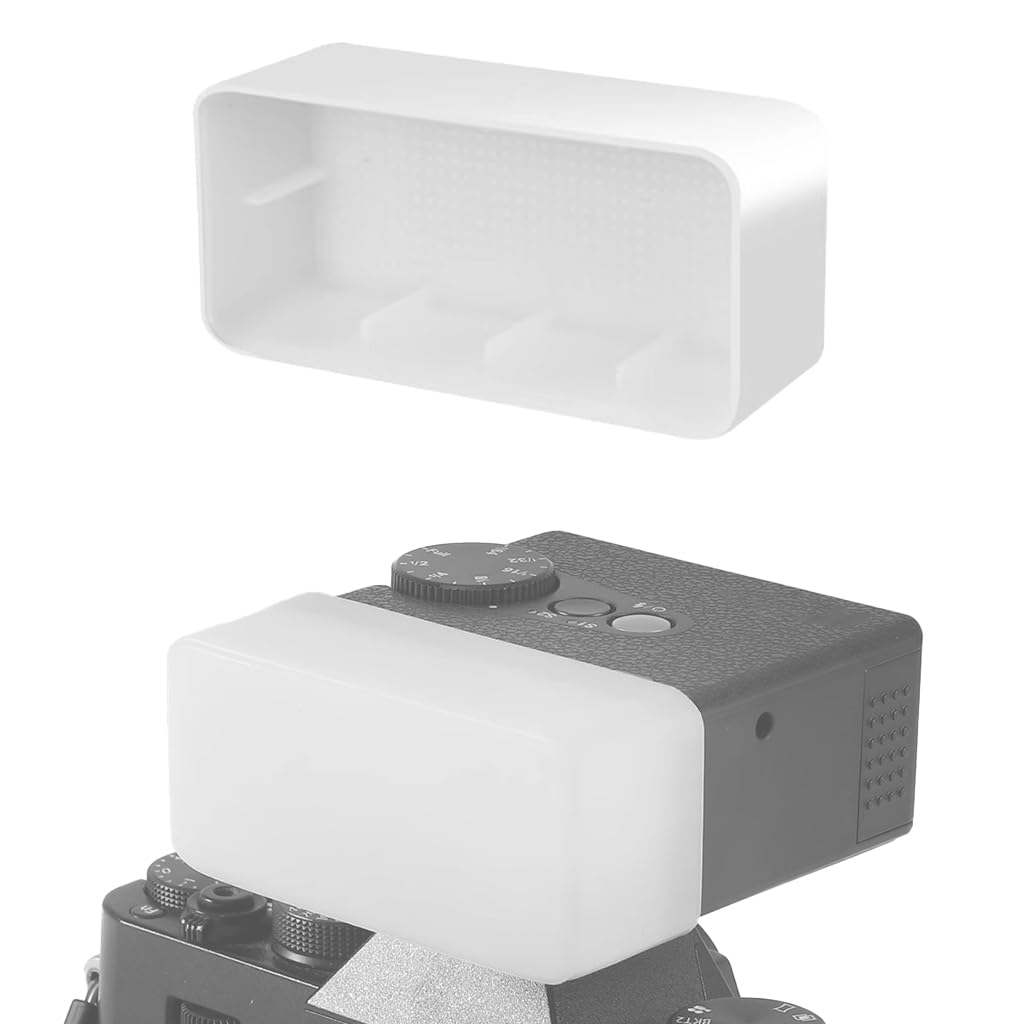 ZORBES® On-Camera Flash Softbox Cover Compatible with Godox iM30 Camera PVC Flash Diffuser Cap Mini Flash Diffuser Hood, 6.4x3x2.3cm-image-34