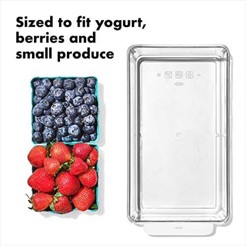 Image of OXO Good Grips Fridge Organization Bin 5 in x 10 in - for Berry Bins, Yogurt Cups and More