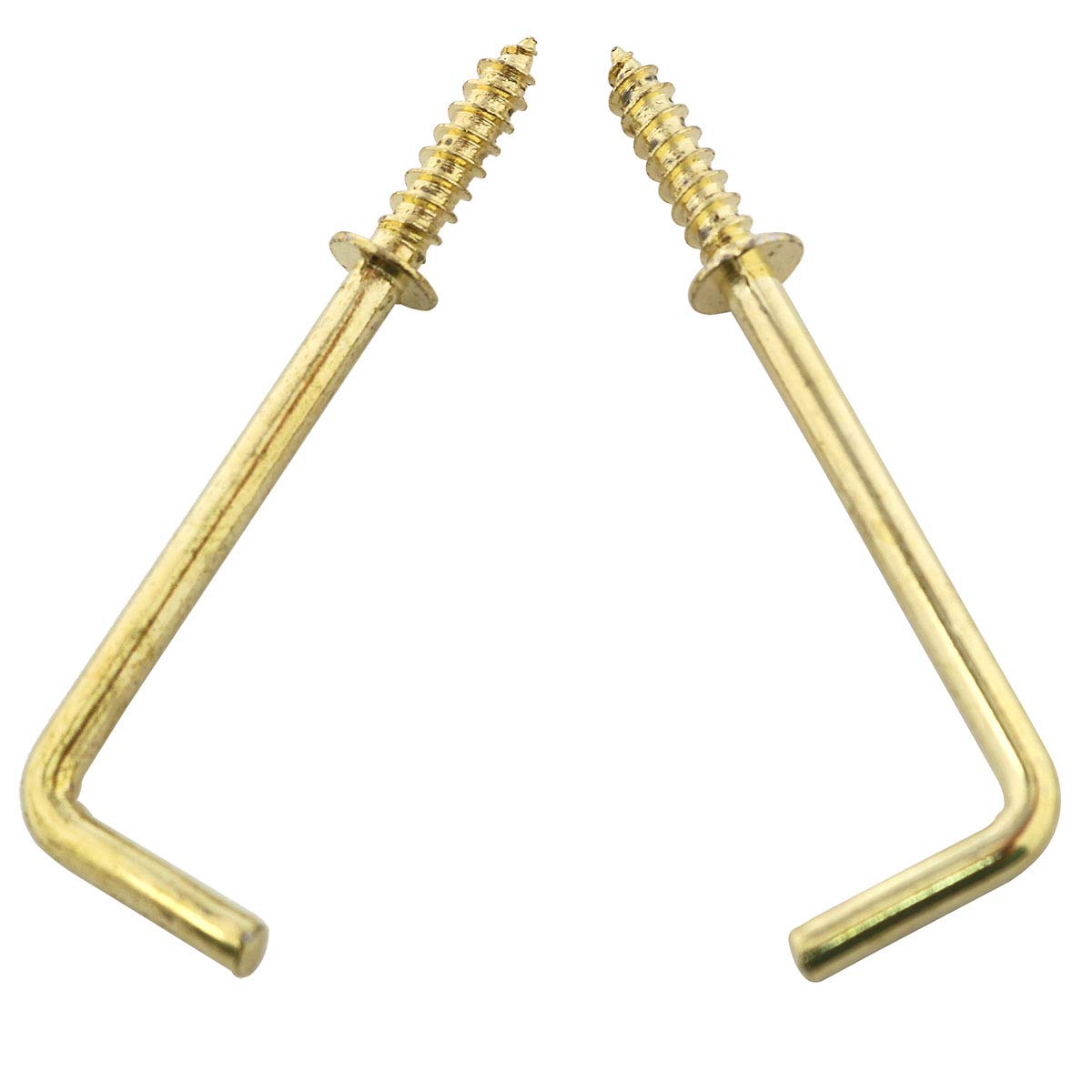 Ganchos dorados de acero al carbono E-sobresaliente en escuadra de 1-1/2 pulgadas elegantes