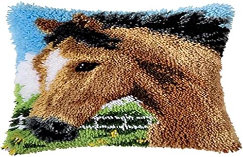 Vervaco Knüpfkissen Set Mit 2 Delphinen - DIY Bastelset Für Erwachsene 40x40 Cm