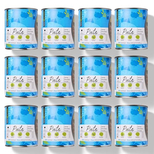 Produktbild von FAVLY Petfood Nassfutter Pute mit Quinoa, Rote Beete & Fenchel - 12 x 800 g