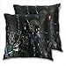anzonto Lot de 2 housses de coussin décoratives Batman Gotham Knight pour garçons et filles 45 x 45 cm