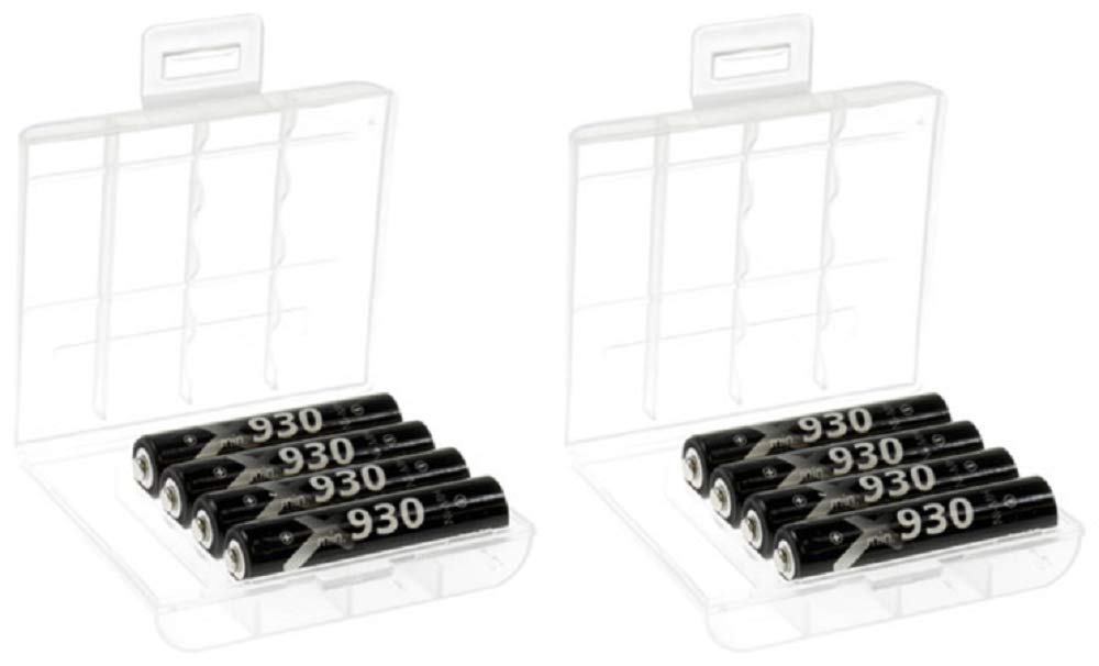 WSB Batterie Micro AA ou AAA Pro LSD Plus + boîte de batterie Ni-MH 1,2 V 930 mAh + boîte de batterie