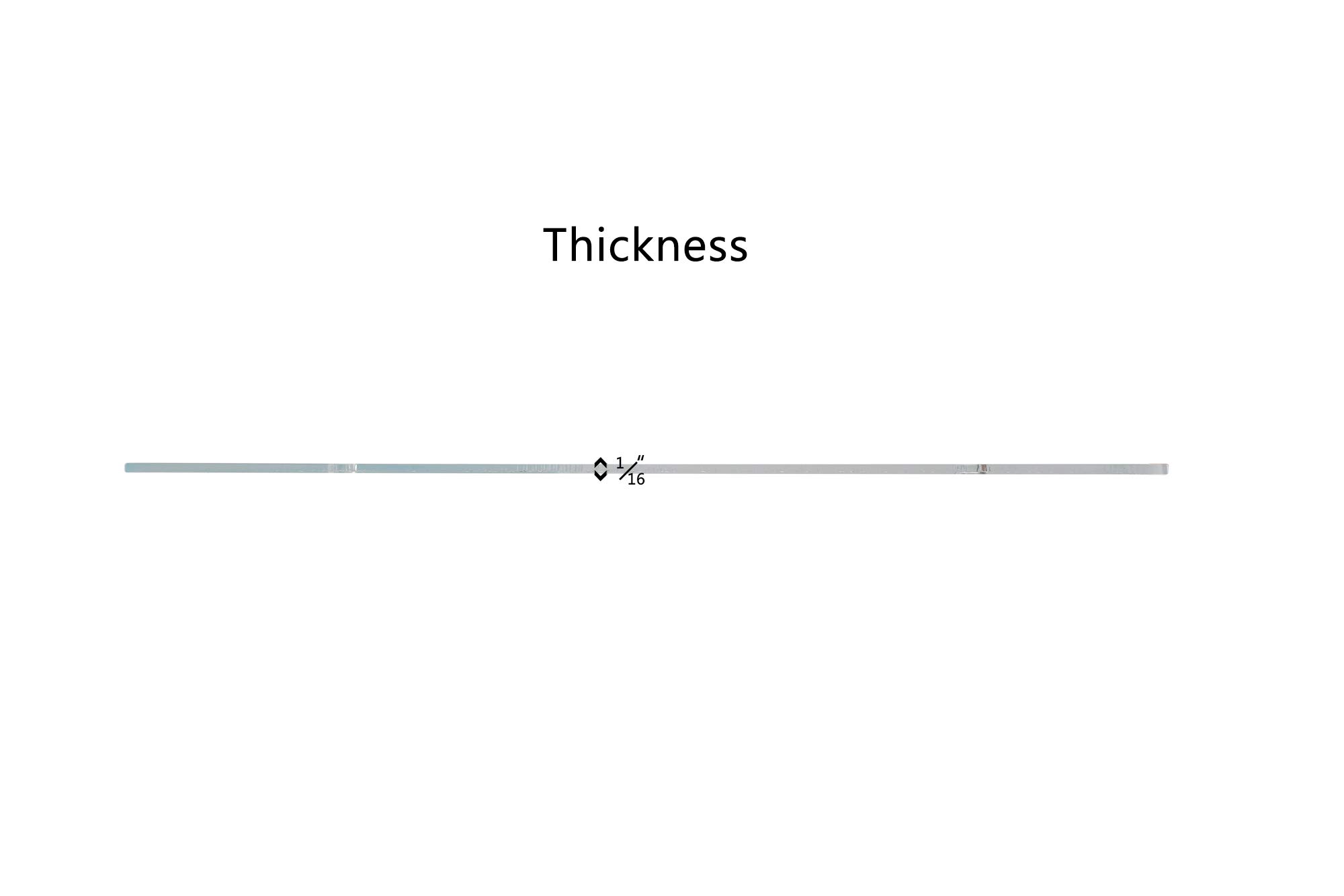 Marketing Holders 4” Clear Acrylic Pieces Value Pack of 10 for Arts and Craft Versatile Project Material Transparent Divider Name Tag