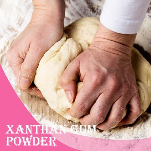 Xanthan Gum Pulver 227g - Lebensmittelqualität Xanthan für Herstellen von Speiseeis, Kuchen, Saucen, Suppen, Joghurt und Mehr, Glutenfreier Bindemittel, Vegetarier
