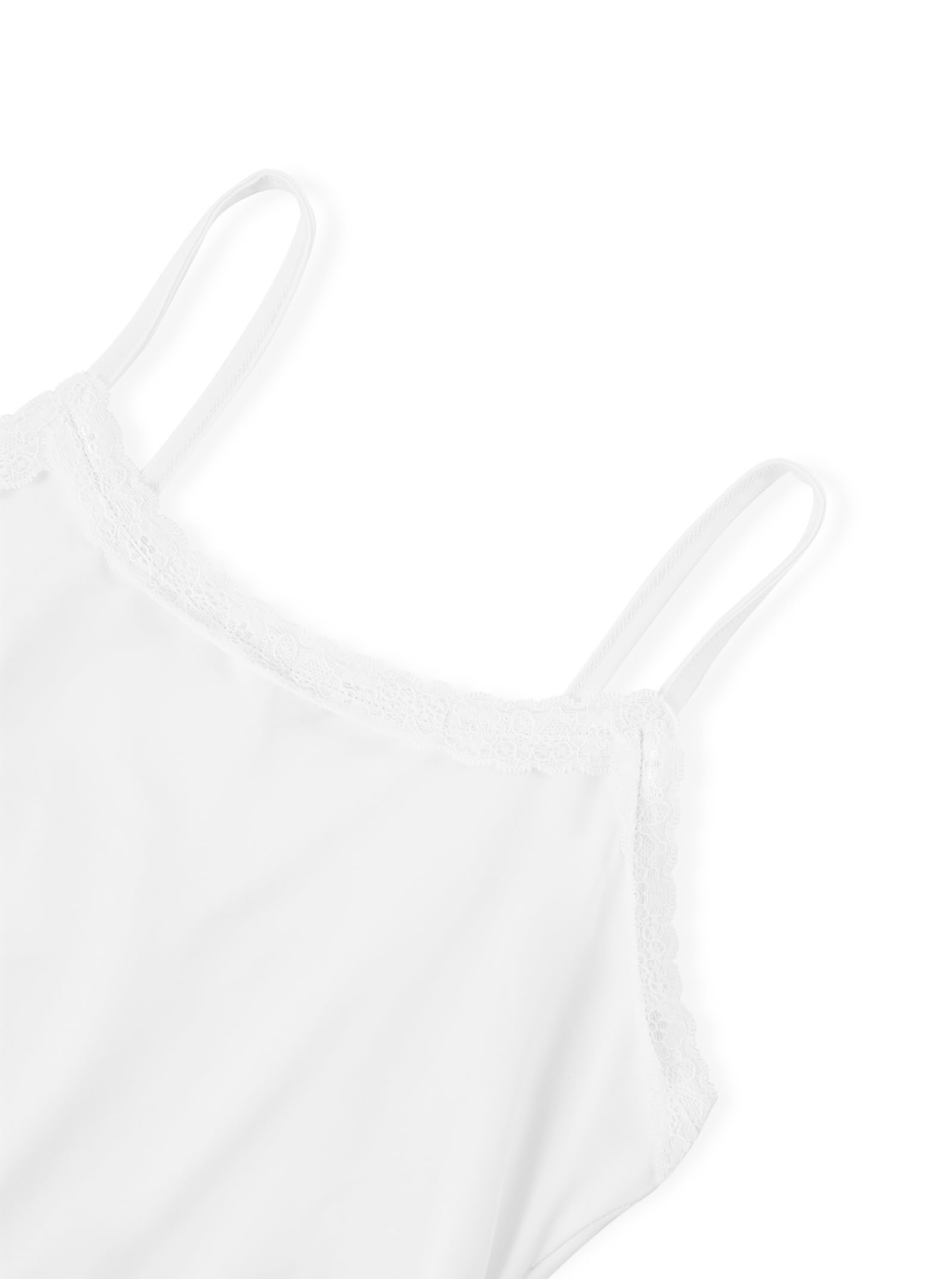 Hilinker Womens Sexy 2 Piece Pajama Set Lace Trim Ruched Cami and Shorts Summer Cute Pjs Pink White Stripe Small: Small White