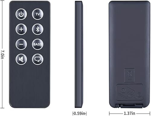 Miniatura 6 de Nuevo control remoto de repuesto compatible con Bose Solo 5 10 15 Series II Sistema de altavoces de sonido de TV 410376 418775 431974 740928-1120