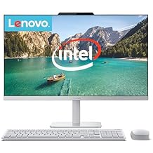 Lenovo All in One Desktop, Intel Ultra-Fast Quad-Core CPU| 24 inch Full HD Display| 16GB RAM, 1TB PCIe SSD| Wi-Fi 6| Bluetooth| USB, Ethernet Port| Windows 11 | HDMI Out| Wireless Keyboard & Mouse
