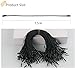 Acuteye 1000Pcs 7.5-inch Hang Tag Nylon String, Easy and Fast to Attach, Nylon Snap Lock Pin Loop Fastener Hook Ties for Clothes Tags, Price Tags, Shoes Snap Lock, Luggage Label (Black)