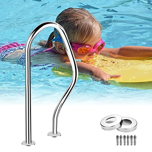 Barandal para piscina de acero inoxidable 31.5x18.5 in miniatura 1