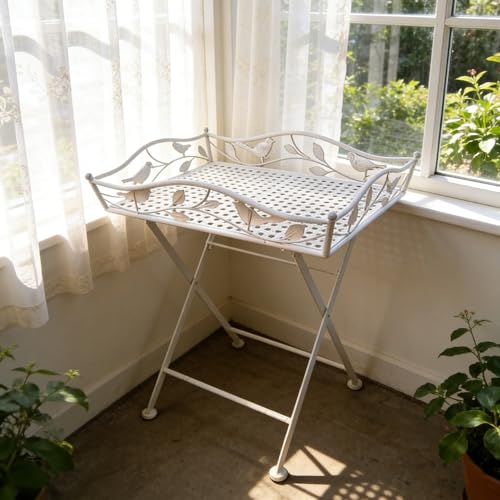 Mesa de picnic vintage portátil para balcones con poco espacio 2