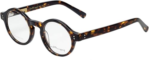 Ernest Hemingway Lentes de lectura redondos/ovalados con bloqueo de luz azul H4616 Tortoise 1.850 in, Lente de filtro de luz azul