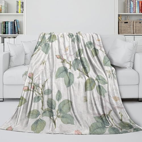 Couverture antistatique en microfibre lavable motif roses 3D 150x200cm - 6
