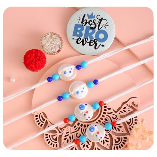 ascension Astronaut Rakhi Soft Toy Cartoon Rakhi For Brother Kids Raksha Bandhan Gift Bracelet Rakhi For Childrens Kids Cartoon Rakhis Rakhi with Roli Tilak & Best Brother Fridge Magnet (Pack of 3) (B0CD2GS6BH) Amazon Price History, Amazon Price Tracker