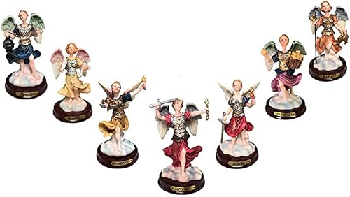 Juego completo de 7 arcángeles - 7 arcángeles de 4 pulgadas