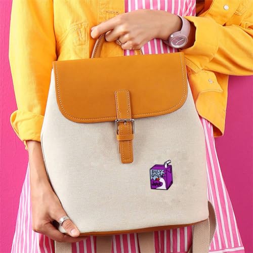 Silly Goose Juice Funny Enamel Pin Purple Drink Badge Lapel Pin Cartoon Juice Box Brooch Pin Cute Animal Duck Juice Brooch Pin Clothing Backpack Hat Decoration2